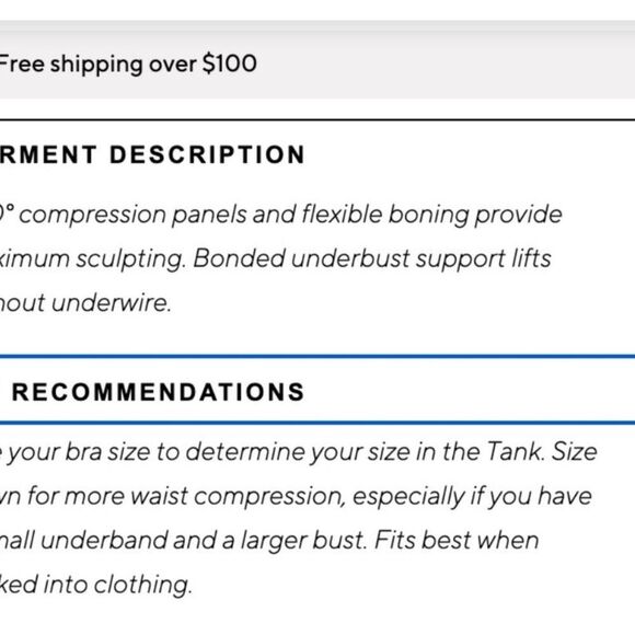 Honeylove Boldness Tank Wireless Sculpting Boning Compression Size 1X NWT - Picture 16 of 16